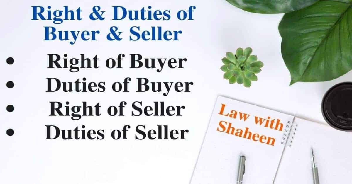Rights and Duties of Buyer and Seller
