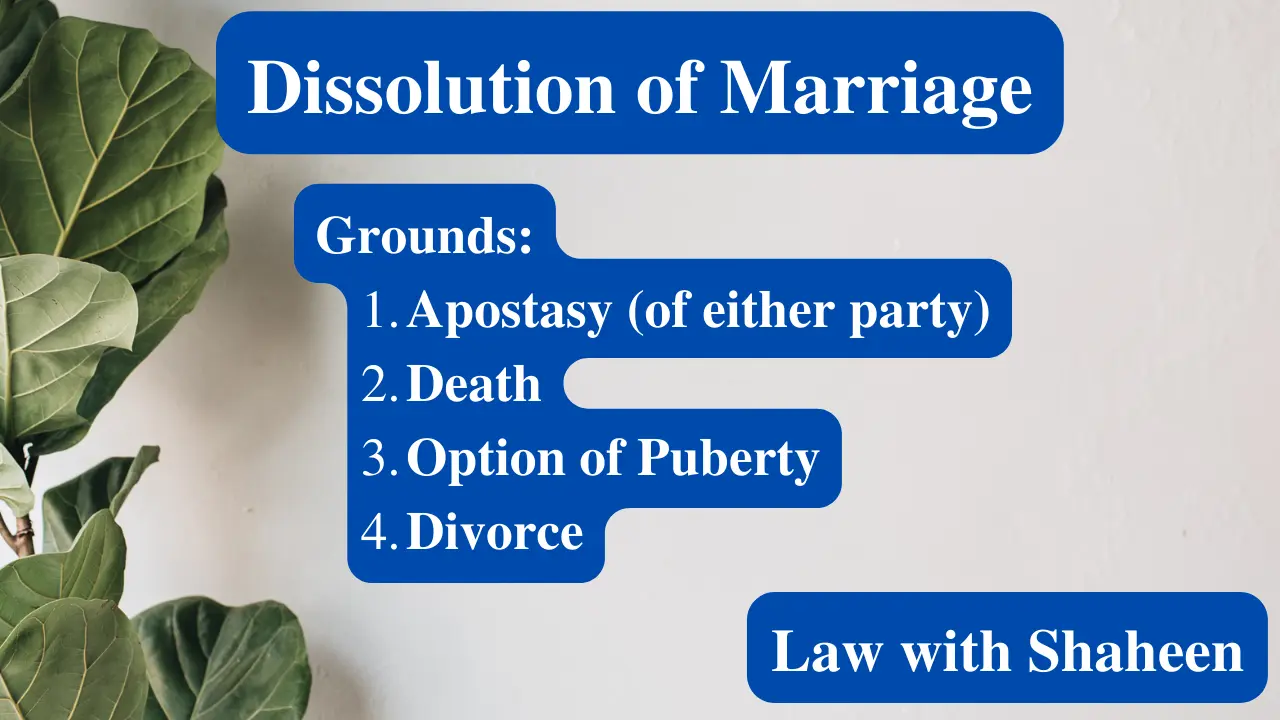 dissolution of marriage