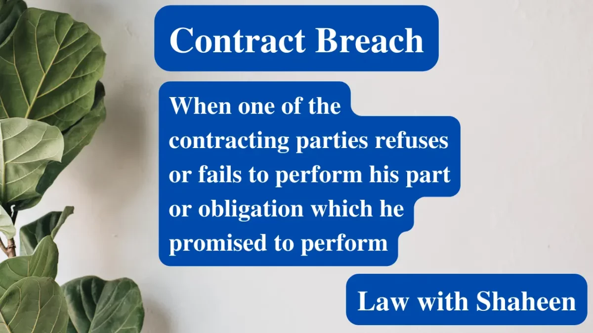 breach of contract definition in tamil